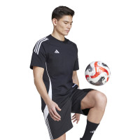 T-shirt à capuche adidas Tiro 24 noir et blanc