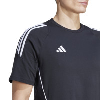 T-shirt à capuche adidas Tiro 24 noir et blanc