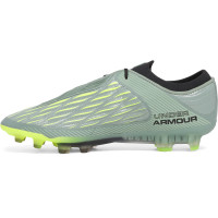 Under Armour Magnetico Elite 4.0 Gras Voetbalschoenen (FG) Lichtgroen Neongeel Zwart