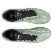 Under Armour Magnetico Elite 4.0 Gras Voetbalschoenen (FG) Lichtgroen Neongeel Zwart