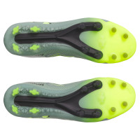 Under Armour Magnetico Elite 4.0 Gras Voetbalschoenen (FG) Lichtgroen Neongeel Zwart