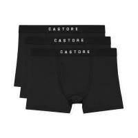 Lot de 3 boxers Castore Core, noir, gris, bleu foncé