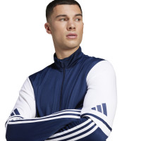 adidas Squadra 25 Survêtement Full-Zip Bleu Foncé Blanc