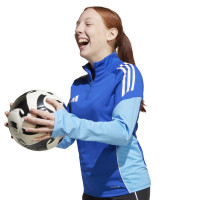 adidas Tiro 25 Competition Trainingstrui 1/4-Zip Kids Blauw Lichtblauw Wit