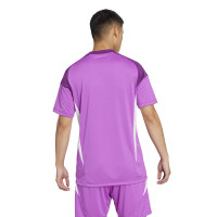 adidas Tiro 25 Competition Keepersshirt Korte Mouwen Paars Wit