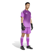 adidas Tiro 25 Competition Keepersshirt Korte Mouwen Paars Wit
