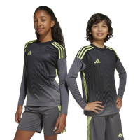 adidas Tiro 25 Competition Maillot de Gardien de But Manches Longues Enfants Gris Noir Vert Clair