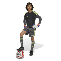 adidas Tiro 25 Competition Maillot de Gardien de But Manches Longues Enfants Gris Noir Vert Clair
