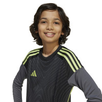 adidas Tiro 25 Competition Maillot de Gardien de But Manches Longues Enfants Gris Noir Vert Clair