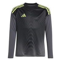 adidas Tiro 25 Competition Maillot de Gardien de But Manches Longues Enfants Gris Noir Vert Clair