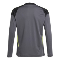 adidas Tiro 25 Competition Maillot de Gardien de But Manches Longues Enfants Gris Noir Vert Clair