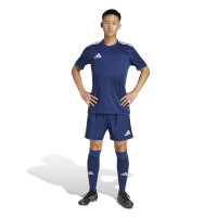 Short de football adidas tastigo 25 bleu foncé blanc