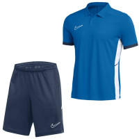 Nike Academy 25 Polo Trainingsset Blauw Donkerblauw Wit