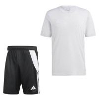 Set d'entraînement adidas Tabela gris clair blanc noir