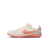 Nike Street Gato Straatvoetbalschoenen Kids Wit Lichtroze Oranje