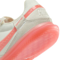 Nike Street Gato Straatvoetbalschoenen Kids Wit Lichtroze Oranje