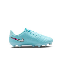 Nike Tiempo Legend 10 Academy Gras / Kunstgras Voetbalschoenen (MG) Kids Lichtblauw Wit Felroze