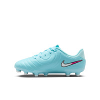 Nike Tiempo Legend 10 Academy Gras / Kunstgras Voetbalschoenen (MG) Kids Lichtblauw Wit Felroze