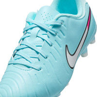 Nike Tiempo Legend 10 Academy Gras / Kunstgras Voetbalschoenen (MG) Kids Lichtblauw Wit Felroze