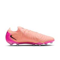 Nike Phantom GX II Elite Gazon Artificiel Chaussures de Foot (AG) Rose Saumon Rose Vif Noir