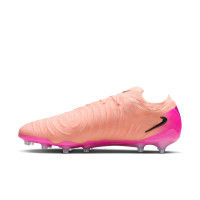 Nike Phantom GX II Elite Gazon Artificiel Chaussures de Foot (AG) Rose Saumon Rose Vif Noir