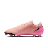 Nike Phantom GX II Elite Gazon Naturel Chaussures de Foot (FG) Rose Saumon Rose Vif Noir