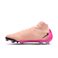 Nike Phantom Luna II Elite Gras Voetbalschoenen (FG) Zalmroze Felroze Zwart