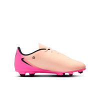 Nike Phantom GX II Club Gazon Naturel Gazon Artificiel Chaussures de Foot (MG) Rose Saumon Rose Vif Noir