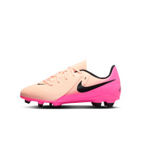 Nike Phantom GX II Club Gazon Naturel Gazon Artificiel Chaussures de Foot (MG) Rose Saumon Rose Vif Noir