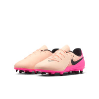 Nike Phantom GX II Club Gazon Naturel Gazon Artificiel Chaussures de Foot (MG) Rose Saumon Rose Vif Noir