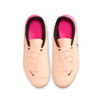Nike Phantom GX II Club Gazon Naturel Gazon Artificiel Chaussures de Foot (MG) Rose Saumon Rose Vif Noir