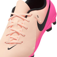 Nike Phantom GX II Club Gazon Naturel Gazon Artificiel Chaussures de Foot (MG) Rose Saumon Rose Vif Noir