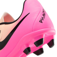 Nike Phantom GX II Club Gazon Naturel Gazon Artificiel Chaussures de Foot (MG) Rose Saumon Rose Vif Noir