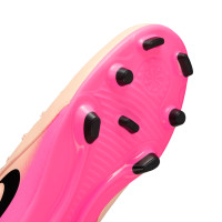 Nike Phantom GX II Club Gazon Naturel Gazon Artificiel Chaussures de Foot (MG) Rose Saumon Rose Vif Noir