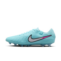 Nike Tiempo Legend 10 Elite Kunstgras Voetbalschoenen (AG) Lichtblauw Wit Felroze