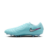 Nike Tiempo Legend 10 Elite Kunstgras Voetbalschoenen (AG) Lichtblauw Wit Felroze