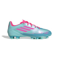 adidas F50 Messi Club Gras / Kunstgras Voetbalschoenen (MG) Turquoise Roze