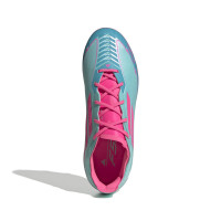 adidas F50 Messi Elite Gras Voetbalschoenen (FG) Kids Turquoise Roze