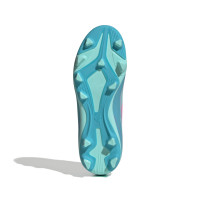 adidas F50 Messi Club Gras / Kunstgras Voetbalschoenen (MG) Kids Turquoise Roze