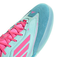 adidas F50 Messi Freestyle Chaussures de Foot en Salle (IN) Turquoise Rose