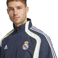 adidas Real Madrid Urban Purist Trainingspak Full-Zip Donkerblauw Wit Lichtgroen