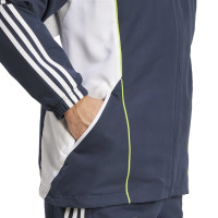 adidas Real Madrid Urban Purist Trainingspak Full-Zip Donkerblauw Wit Lichtgroen