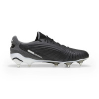 PUMA King Ultimate IJzeren-Nop Voetbalschoenen (SG) Zwart Wit Grijs