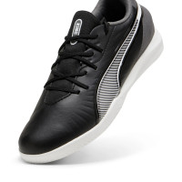 PUMA King Match Chaussures de Foot en Salle (IN) Enfants Noir Blanc Gris