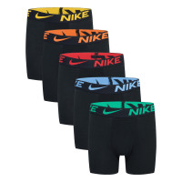 Lot de 5 boxers Nike Color Pop en coton pour garçons, noir et multicolore
