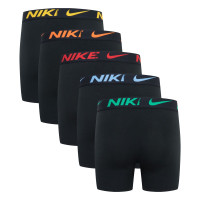 Lot de 5 boxers Nike Color Pop en coton pour garçons, noir et multicolore