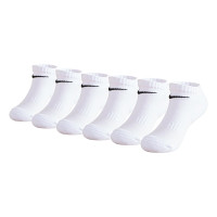 Nike Dri-Fit Performance Basics No-Show Chaussettes Courtes 6-Pack Tout-Petits Blanc Noir