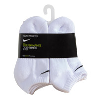 Nike Dri-Fit Performance Basics No-Show Chaussettes Courtes 6-Pack Tout-Petits Blanc Noir