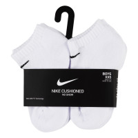 Nike Dri-Fit Performance Basics No-Show Chaussettes Courtes 6-Pack Tout-Petits Blanc Noir