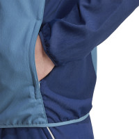 adidas Arsenal Présentation Survêtement Full-Zip 2025-2026 Bleu Foncé Rouge Jaune Blanc